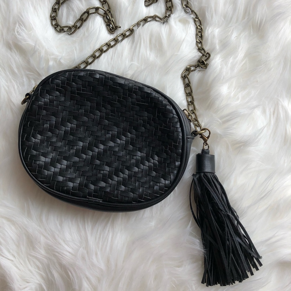 Woven Mini Crossbody Bag